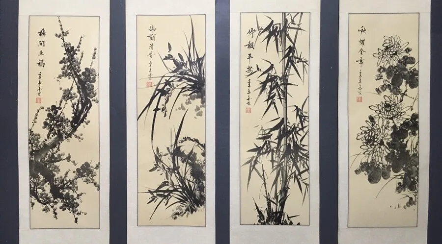 Chinese Old Calligraphy Painting Scroll 