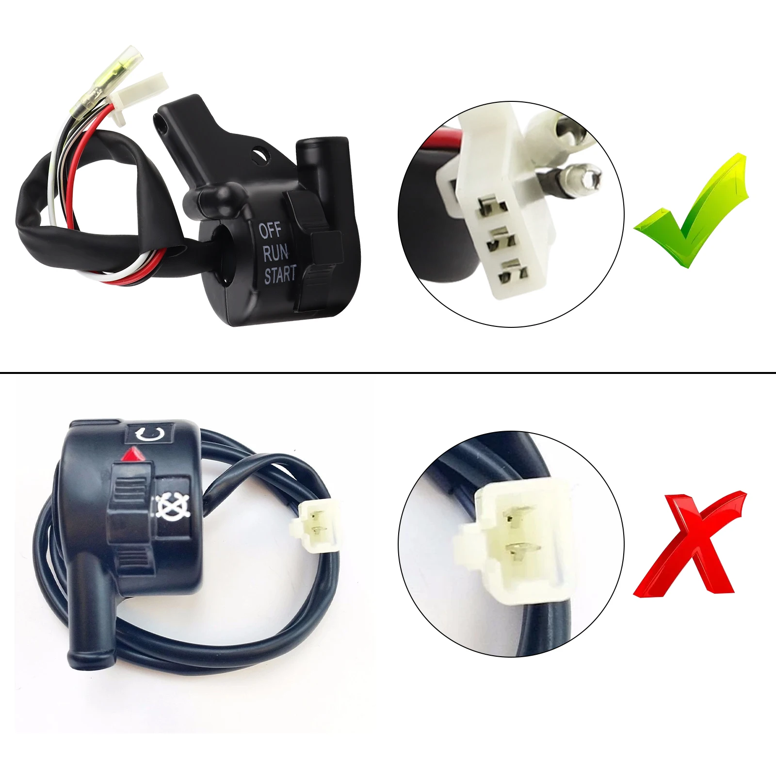 Throttle Housing Start Switch Handlebar Accelerator Twist Grip Handle Bar Set for Yamaha PW50 PY50 Peewee Y-Zinger Motorcycle - view 6