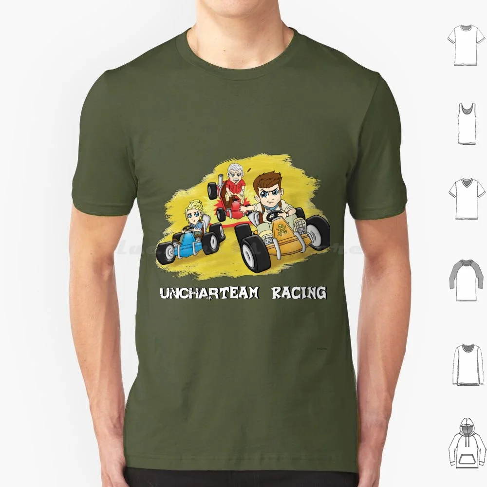 Uncharteam Racing T Shirt Men Women Kids 6Xl Uncharted Nathan Drake Crash Team Racing Ctr Uncharted 3 Drake Elena Elena Fisher