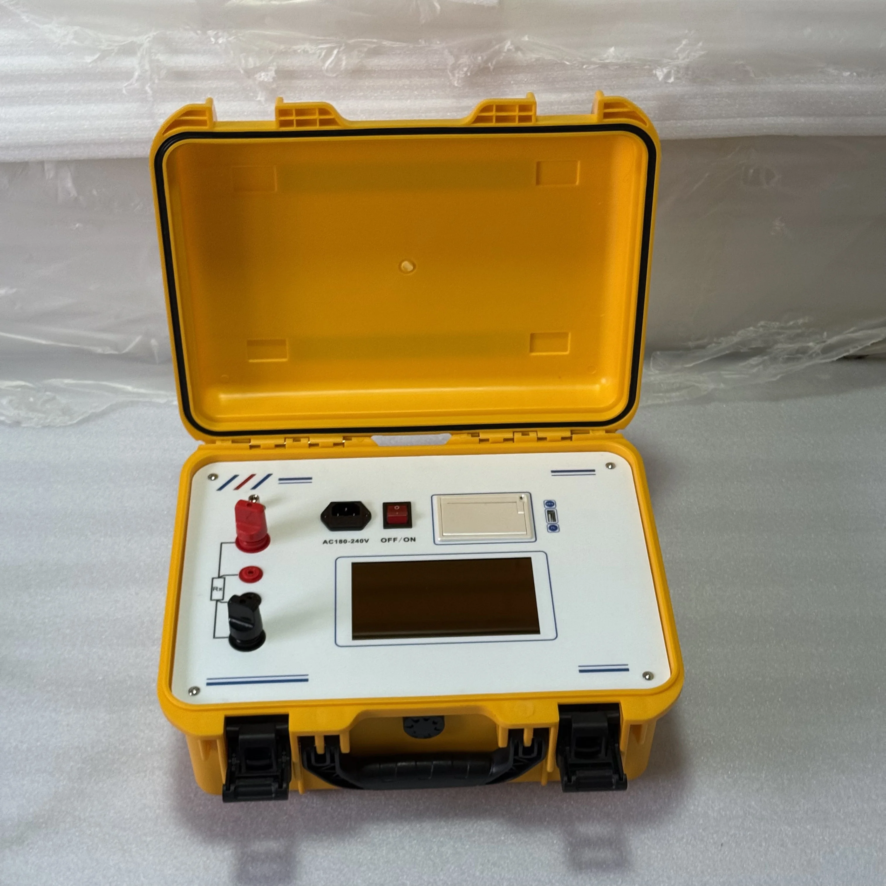 JH2008T 100A/150A/200A Tough Sceen Loop Contact Resistance Tester Portable Digital Meter for Electrical Circuit Breaker Tester