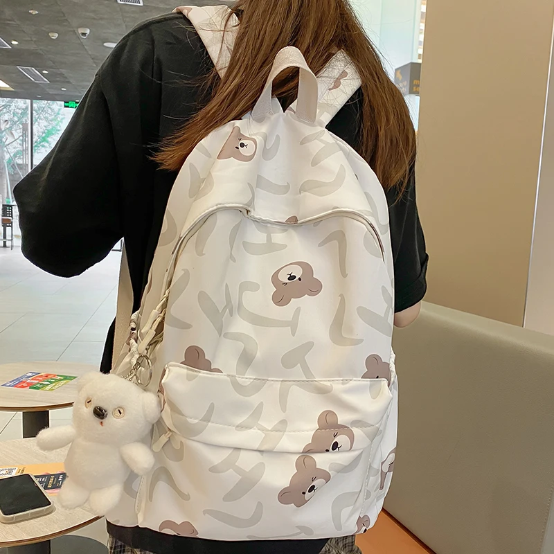 Cute Women Backpacks Waterproof Nylon School Backpack for Student Female Girls Kawaii Laptop Book Pack Mochilas