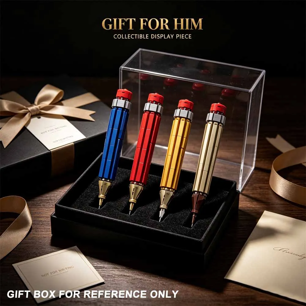MOC- 85661 Simulation Pencil Building Block Decor, 4 Colors Desk Ornament Gift, Display Only, Cannot Write 500+pcs