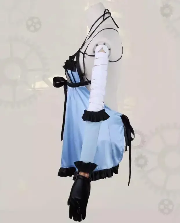 مجموعة كاملة من أزياء تنكرية رائعة جدًا لحفلات الهالوين وعيد الميلاد ملابس مخصصة باللون الأزرق 2025 Coscos