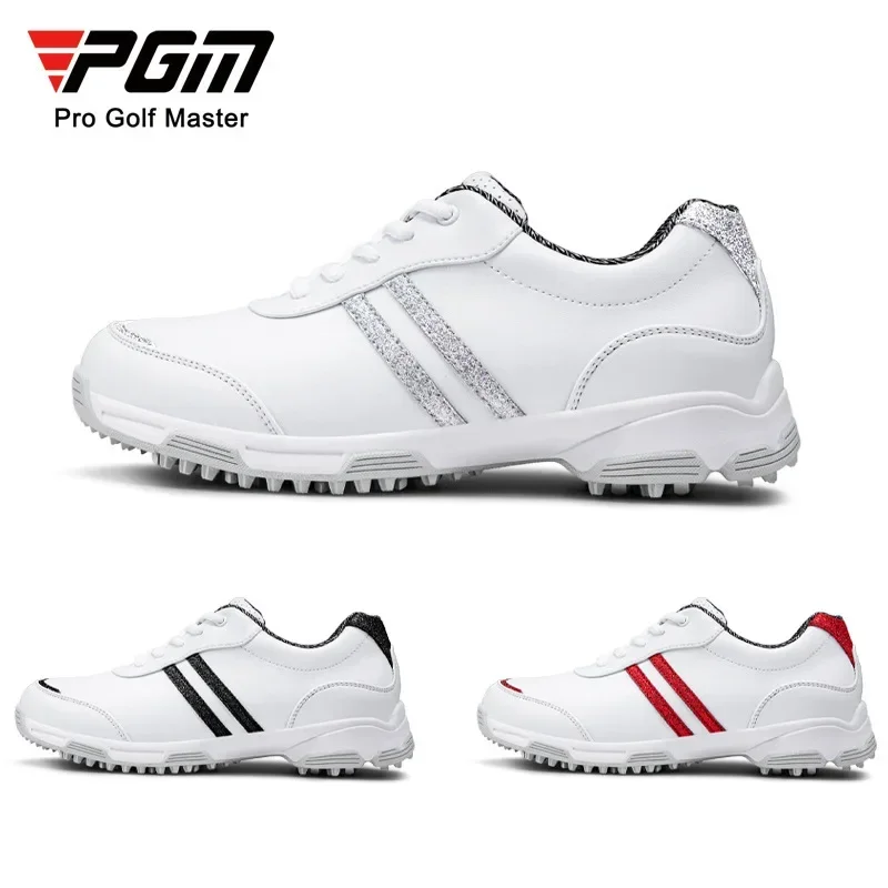 Lightweight PGM Golf Women's Sneakers Anti-Slip Sneakers Waterproof Microfiber Leather Shoes