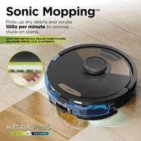 Matrix Plus 2-in-1 Robot Vacuum & Sonic Mop, Home Mapping, HEPA Bagless Self Empty Base with 30-Day Capacity, Customized 4