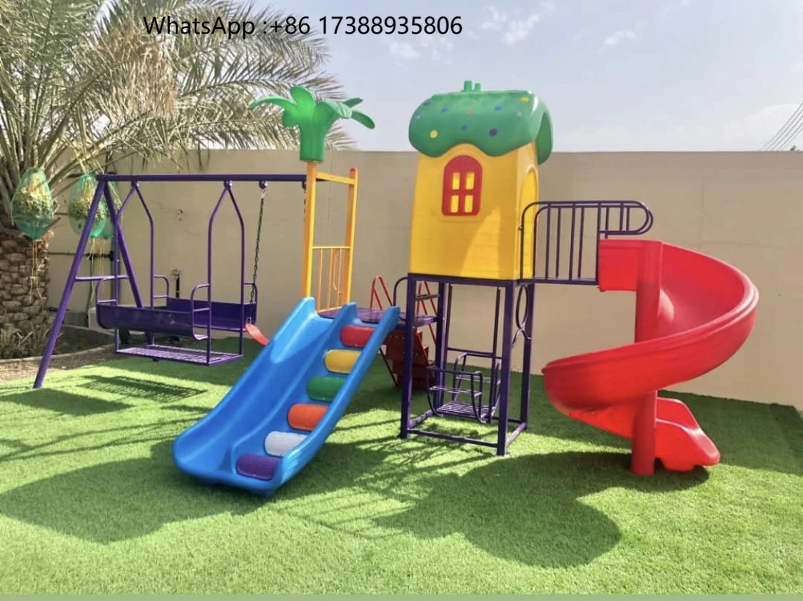 Children Amusement Playground Equipment for Mcdonalds Outdoor Plastic Slide