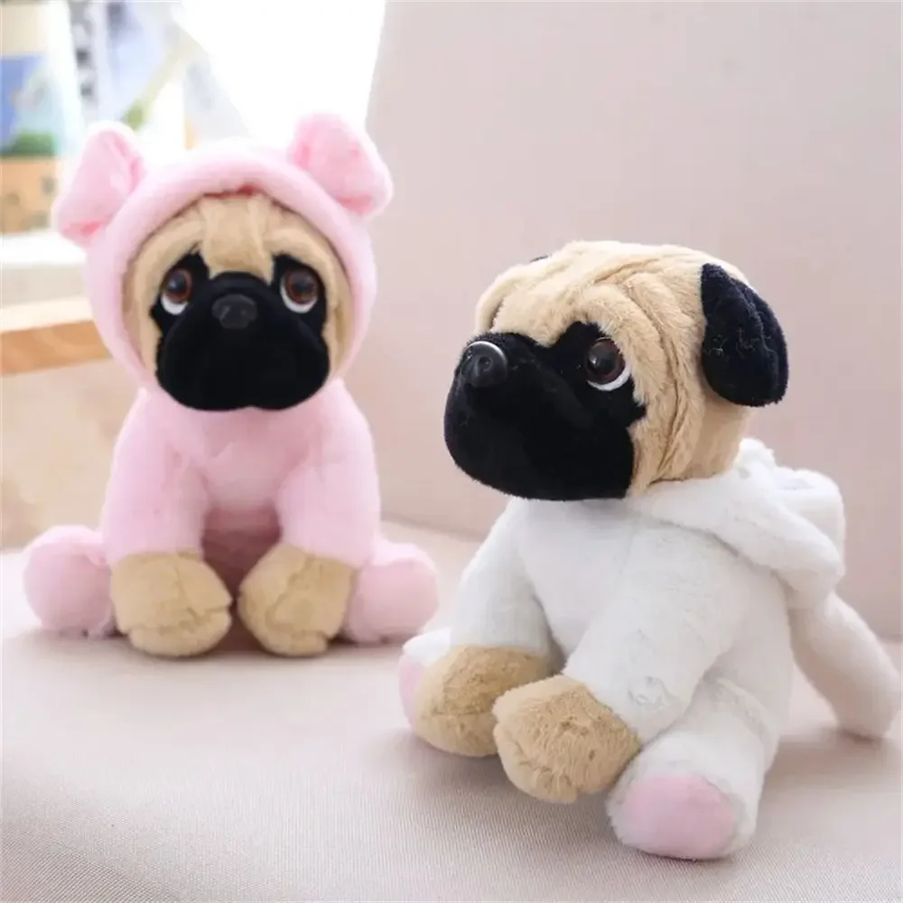 Farcito simulazione cani peluche Sharpei Pug adorabile cucciolo Pet giocattolo peluche animale giocattolo bambini bambini compleanno regali di natale