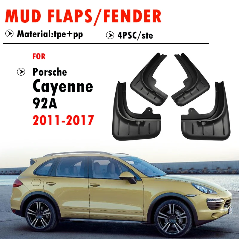 

For Porsche Cayenne 92A Mudguard Fender Mud Flaps Guards Splash Mudflaps Car Accessories 4pcs 2011 2012 2013 2014 2015 2016 2017