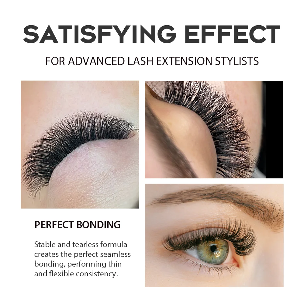 Gollee 1-2s Drying Glue for Eyelash Fragrance of Flowers Lash Extension Glue Strong Waterproof 15ml Super Bonder Grafting Tools