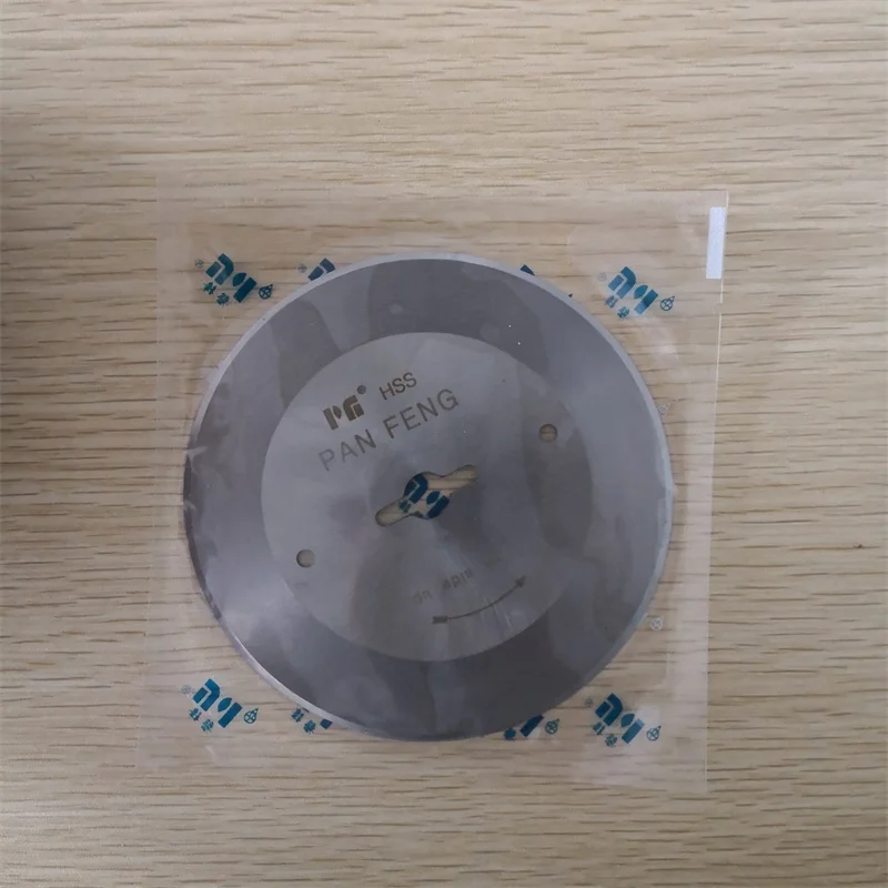Panfeng Brand 108hss Breaking Machine round Blade High Speed Steel, Cutting Machine Track Cloth Slitting Machine, Electric Sciss