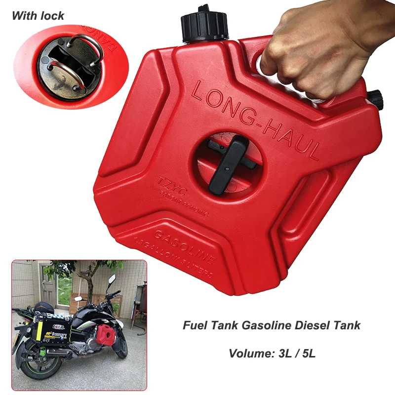 

For BMW 5L Fuel Tanks Plastic Petrol Cans Car Jerry Can Mount Motorcycle Jerrycan Gas Can Gasoline Oil Container fuel Canister