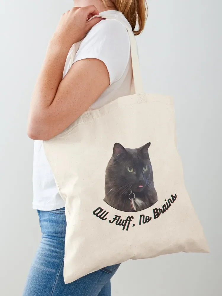 

All Fluff, no Brains Tote Bag Large bags for women shopping cart bags hand bag shopper bags