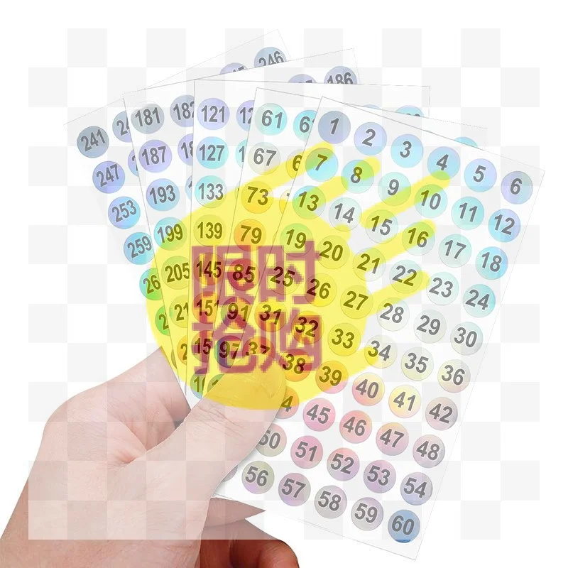 【HBA】10Pcs Waterproof Nail Polish Number Stickers Labels For Gel Lacquer Lipstick Bottles & Tips Manicure Display Marking Tool
