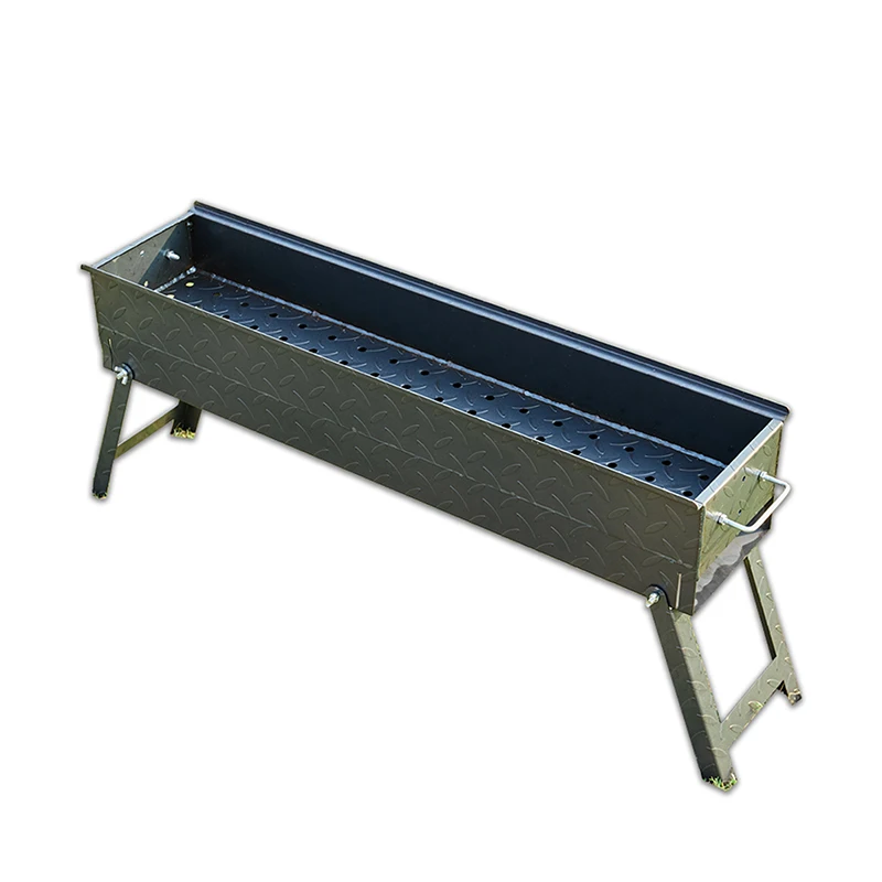 

Thickened barbecue stove Folding iron plate extra thick rack Outdoor oven