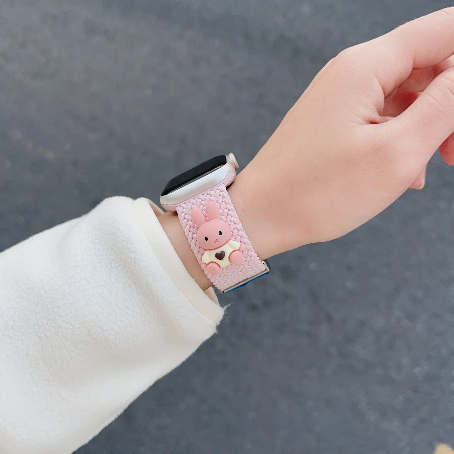 حزام ساعة أبل من النايلون المرن الممتاز للنساء 10/9/8/7/6/5/4/3/2 SE 38 مم 40 مم 41 مم 42 مم 44 مم 45 مم 46 مم 49 مم حزام