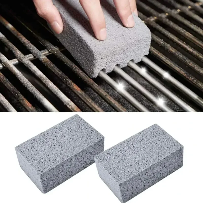 1 Stück Grillreinigungsbürste mit Bimssteinblock – Reinigungswerkzeug für Grillroste und Outdoor-Küchen. – Detail 2