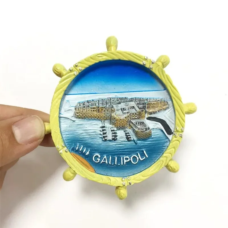 Türkiye Dardanelles Strait Galipoli Peninsula refrigerator magnetic tape travel souvenir creative decorations