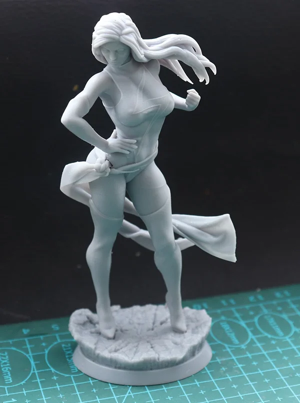 1/24 75mm 1/18 100mm Model z żywicy Super Girl Figurka niepomalowana bez koloru RW-1160