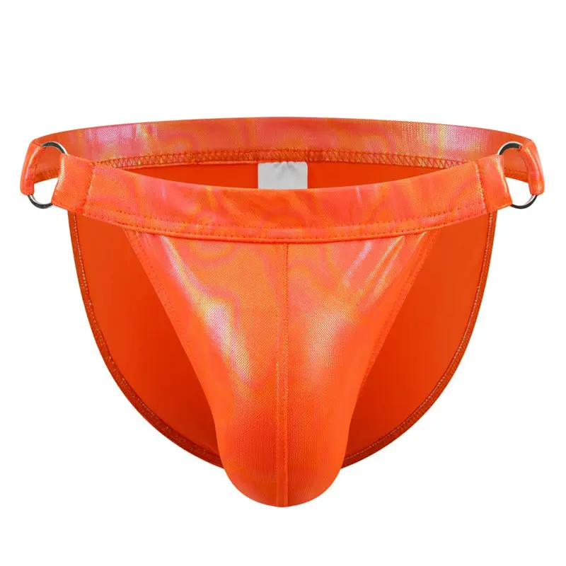 Leather Sexy Gay Male Bikini Men Underwear Brief and Swimwear All In One. You Can Use It As An Underwear or Swimwear,Up To You.