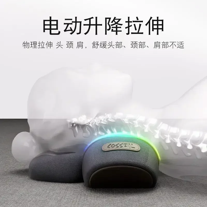 Electric Neck Massager Pillow 3 Modes Heating Vibration Massage Neck Stretcher Neck Traction Inflation deflation Relax Massager