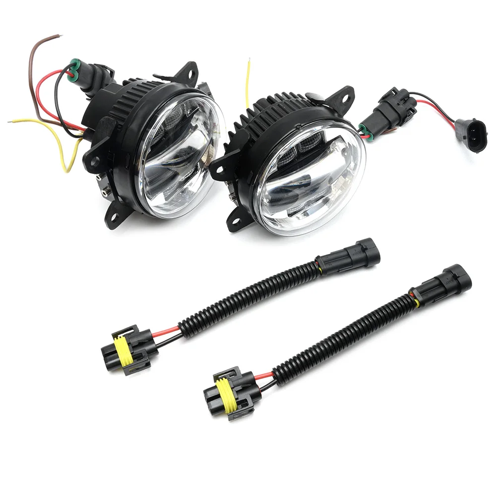 2PC LED DRL fendinebbia per Alfa Romeo 156 159 Spider 939 Brera Giulia Stelvio Fiat Ducato gruppo indicatori di direzione di guida anteriore