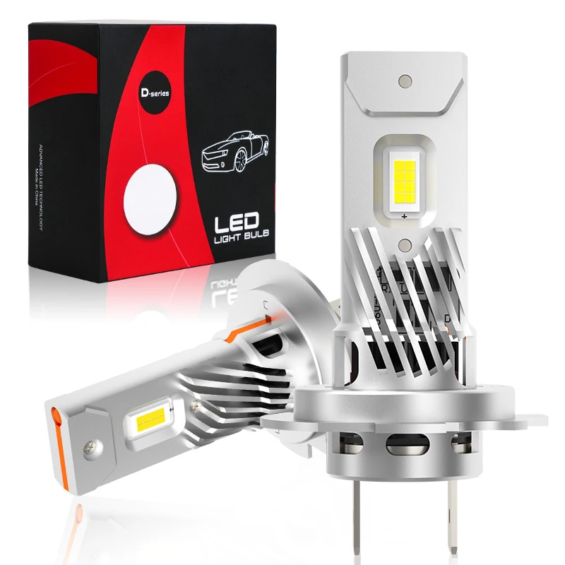 

300W Mini H7 Светодиодные лампы для фар Canbus LED H7 Автоматический светильник Беспроводной встроенный вентилятор Plug and Play Автомобильные аксессуары 12 В 24 В