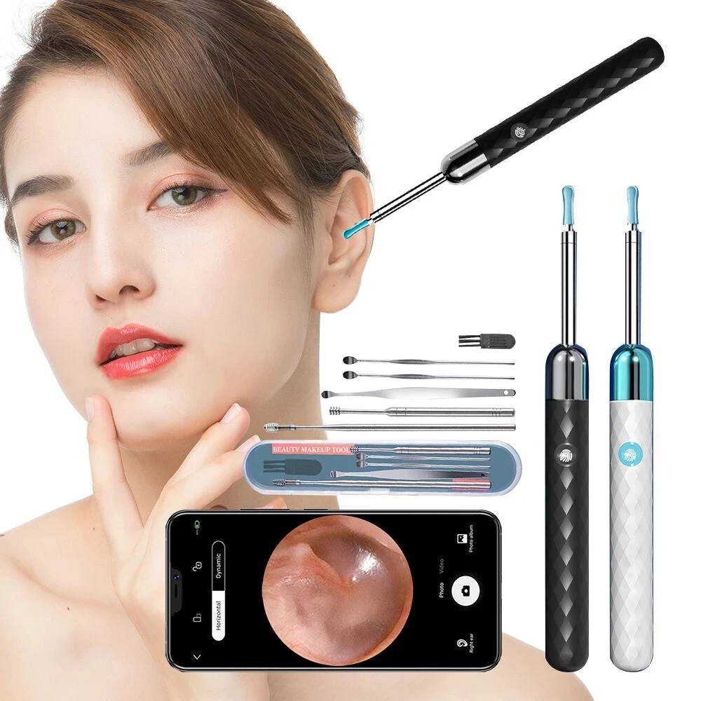 3.0MM Ear Wax Removal Endoscope HD 5.0MP Wireless Ear Otoscope With 6 LED Ear Scope Cleaner Tool for iPhone iPad & Android