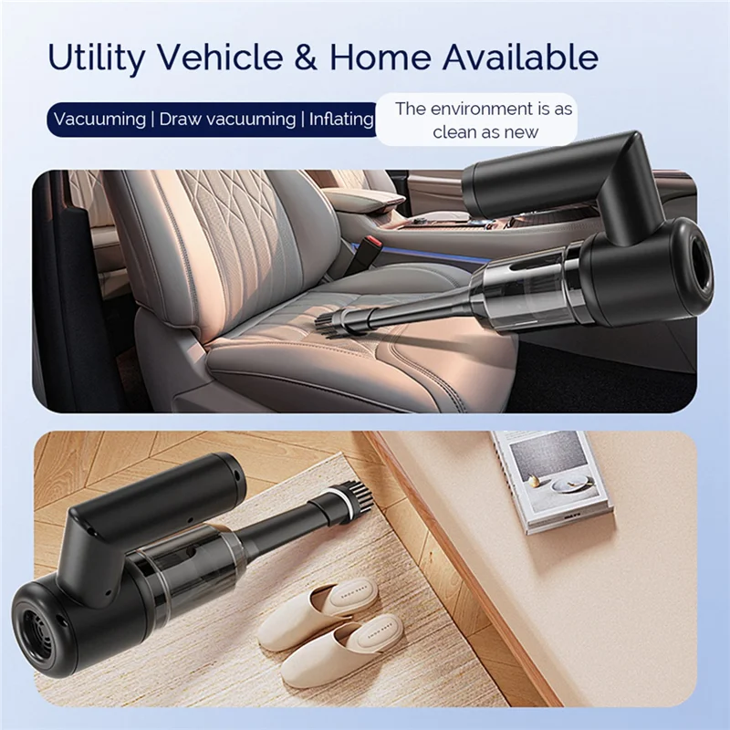 A05G-창문 청소 키트 강력 흡입 전기 진공 청소기 거울 유리 자동차 진공 청소기 화이트