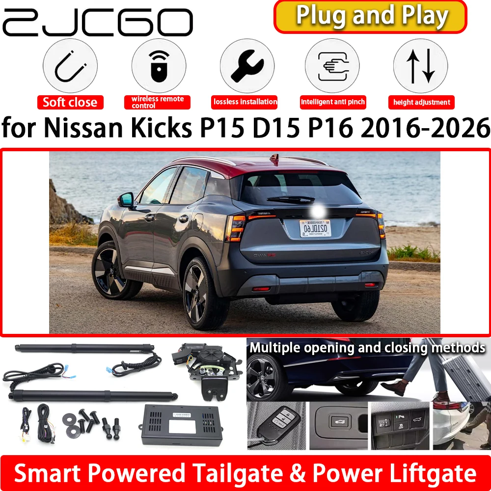 

ZJCGO for Nissan Kicks P15 D15 P16 2016-2026 OEM Automatic Electric Powered Tailgate Power Liftgate Tail Gate Lift Kit System