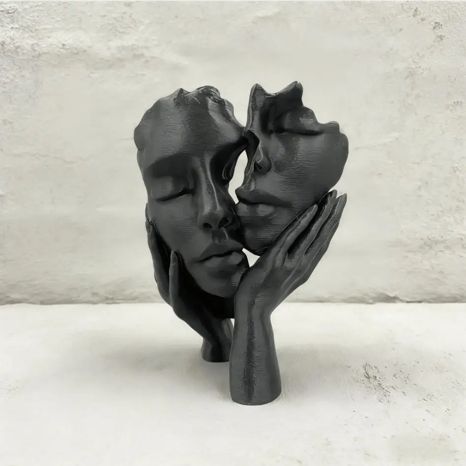 1 Piece Abstract Embrace Sculpture, Warm Hug Statue, Suitable for Home Decoration, Modern Art Wedding Anniversary Gift, Symboliz