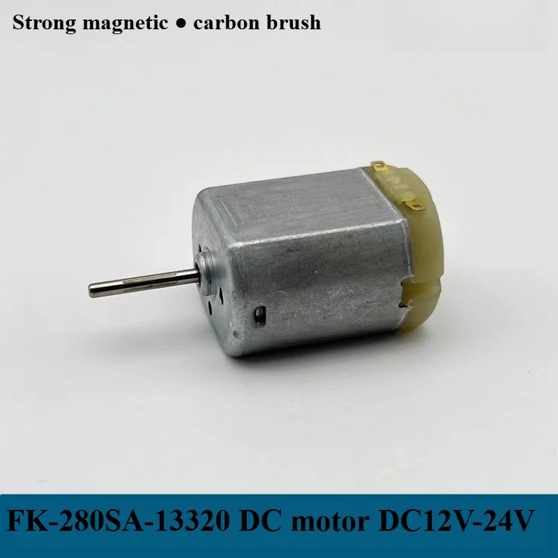 FK280-13320/13290 DC Motor 12V-24V Low Speed High Torque Strong Magnetic Carbon Brush Sweeper Electric Grinding Pen Motor