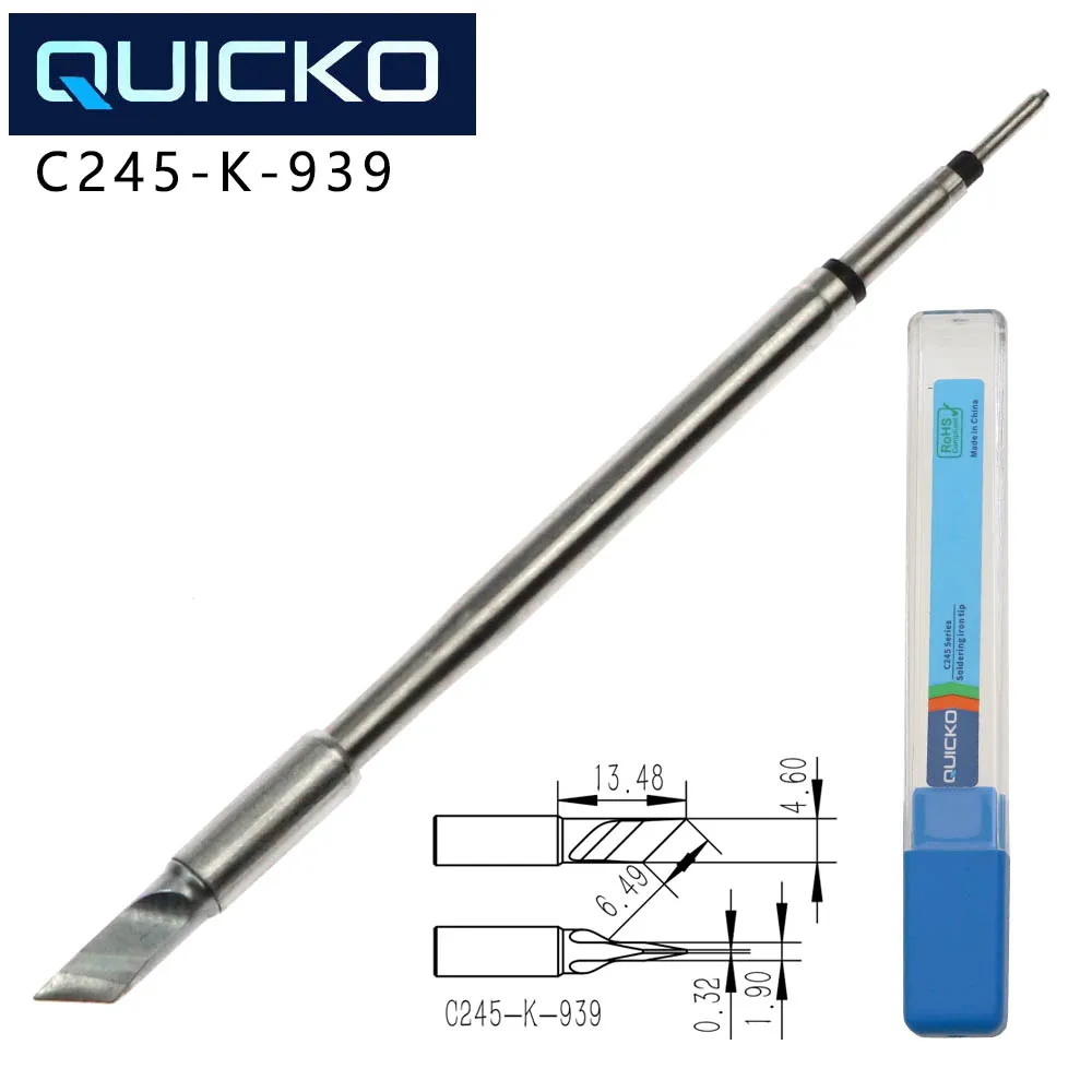 QUICKO C245 Lötspitzen 939/KU/SKU/C5/966/908/BCM3 Universeller T245 Griff für Lötstation Handy-Reparaturwerkzeuge