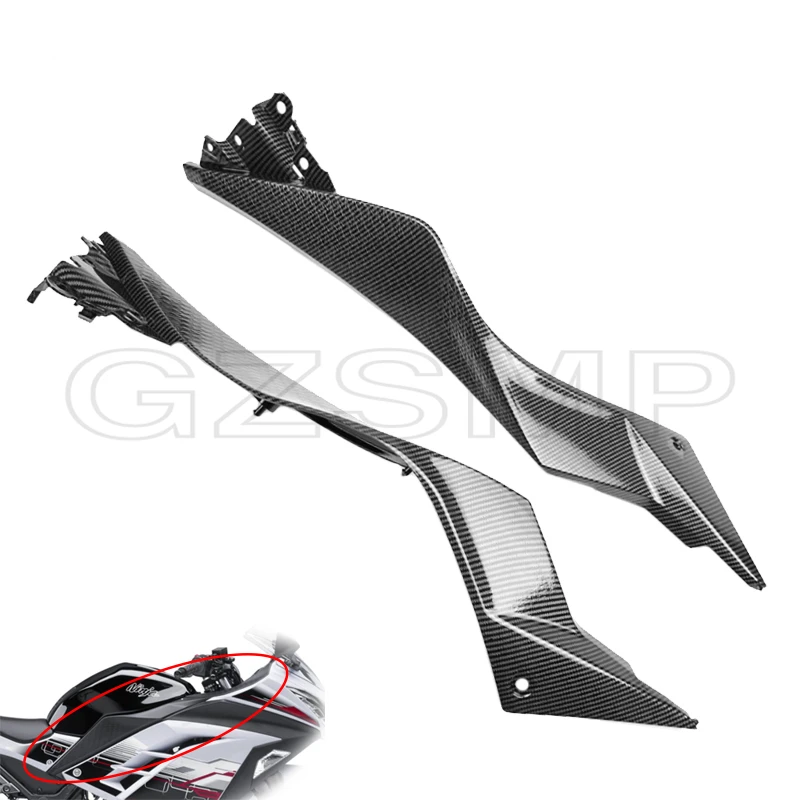 Under Tank Rear Side Panel Cover Fairings Carbon Fiber Painting For Kawasaki Ninja 300R EX300 2013-2015