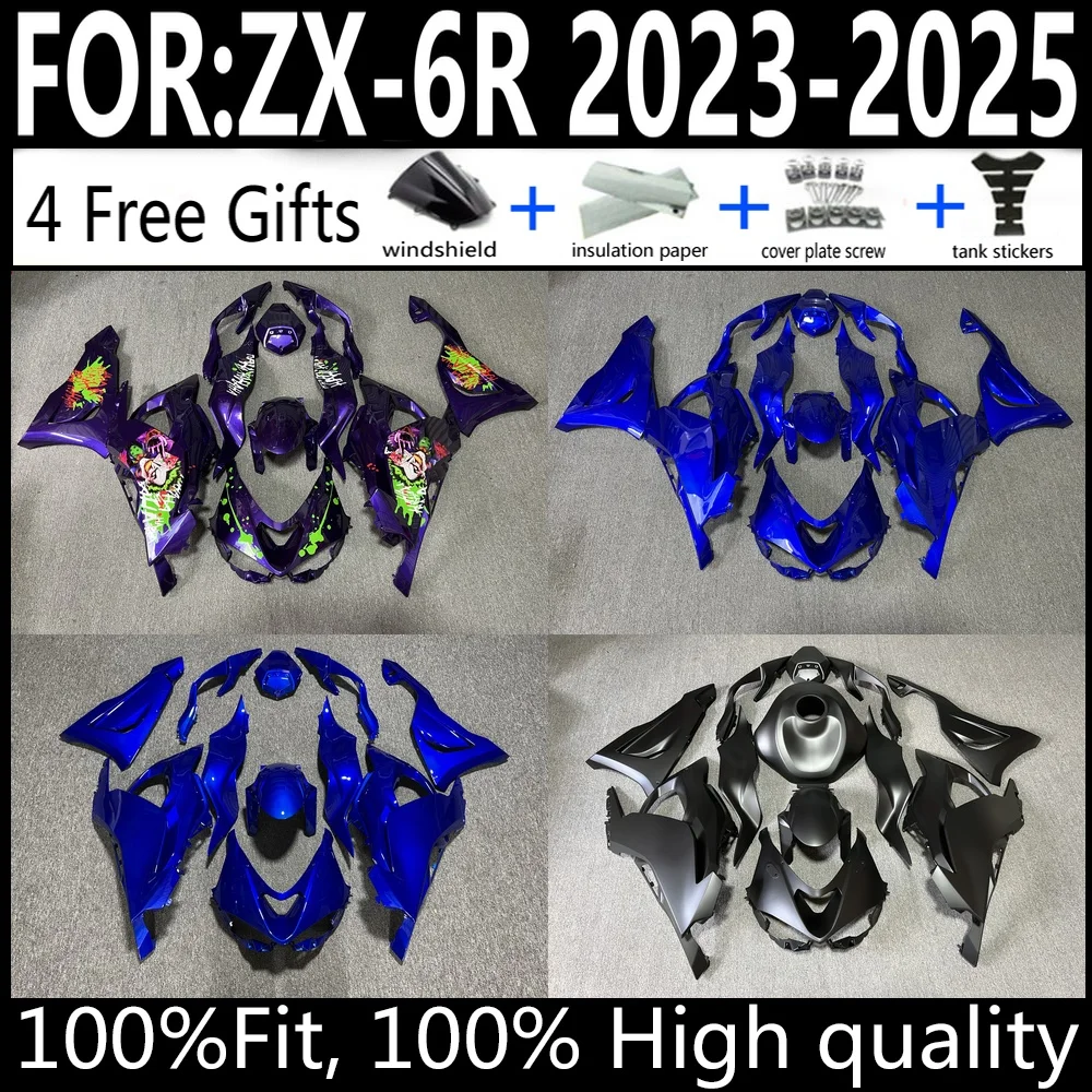 

Kawasaki ZX-6R 23 24 25 636 2023-2025 Motorcycle Fairings Kit ABS Plastic Body Work Cowlings Fairing Set Full Body Set Newest