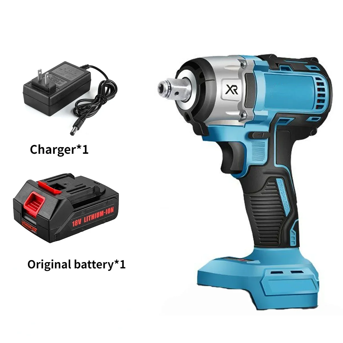 

520N.M Cordless Electric Impact Wrench LED Electric Wrench Brushless 1/2 Inch Screwdriver Power Tools for Makita 18V Battery