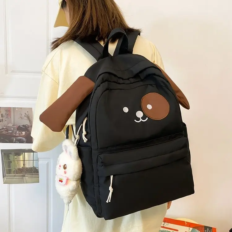 Harajuku Schulranzen frauen Niedlichen Hund Student Rucksack Mode Cartoon Mädchen Rucksack Große Kapazität Student Schule Tasche
