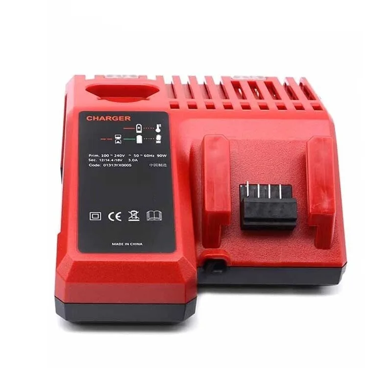 Battery Charger for Milwaukee 12V 14.4V 18V C1418C 48-11-1815/1828/1840 M&18 M&14 M&12-18C Lithium Battery