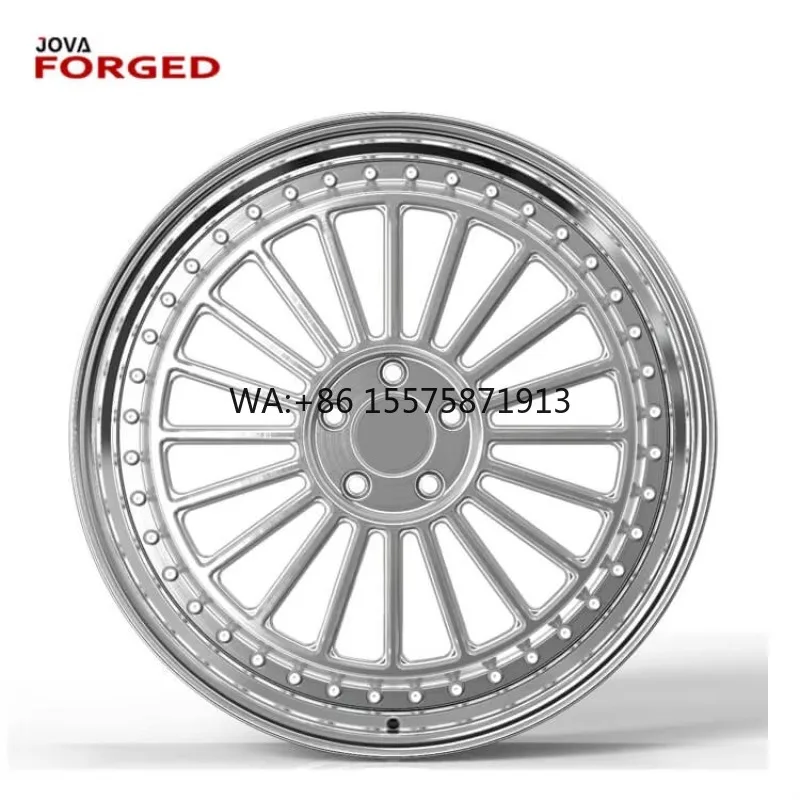 

2 Piece Multi Spoke Brushed Design Car Rims 16 17 18 19 20 21 Inch Deep Dish Wheels Forged Wheel 5x108 Deep Dish