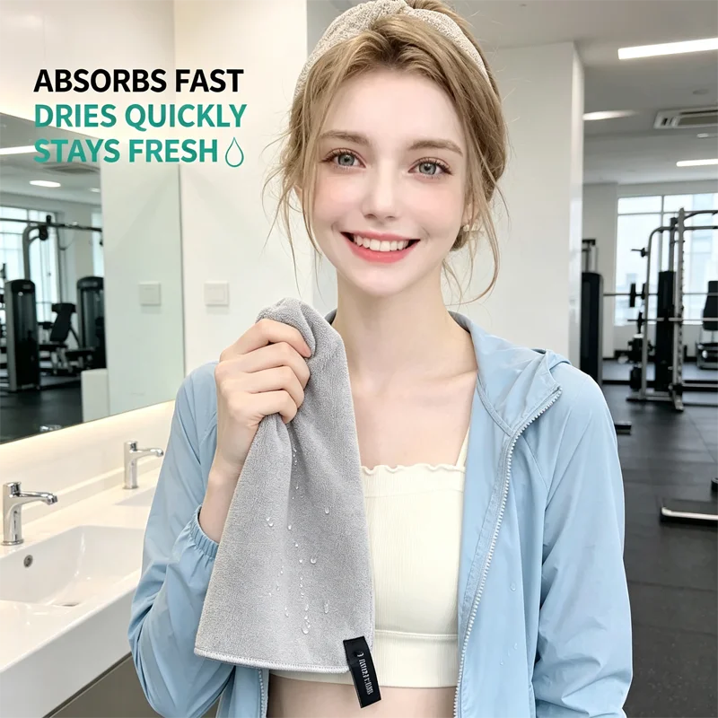 Ultra Soft Microfiber Towel Quick Dry Lightweight Absorbent Breathable Low Lint Durable Gym Fitness Workout Cycle