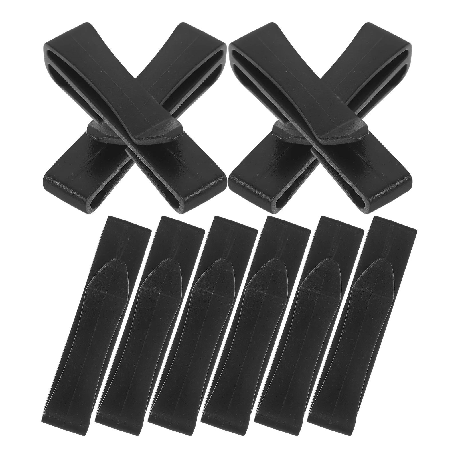 

10Pcs Waist Bag Buckle Clips Strong Durable Plastic Strap Clip Belt Clips for Backpack Webbing Strap Buckles End Clip Management