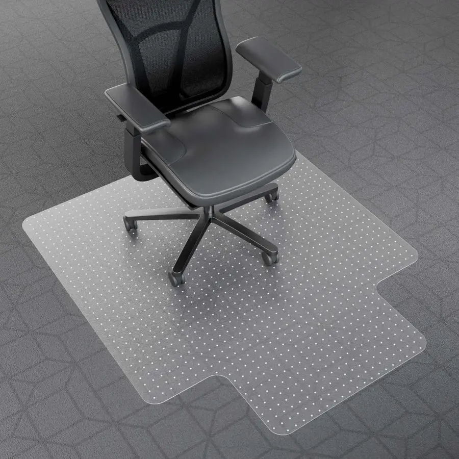 

Коврик для офисного кресла под ковер, 45 x 53, для компьютерного кресла, для ковровых полов, обеспечивает плавное перемещение под столом, защита коврового покрытия