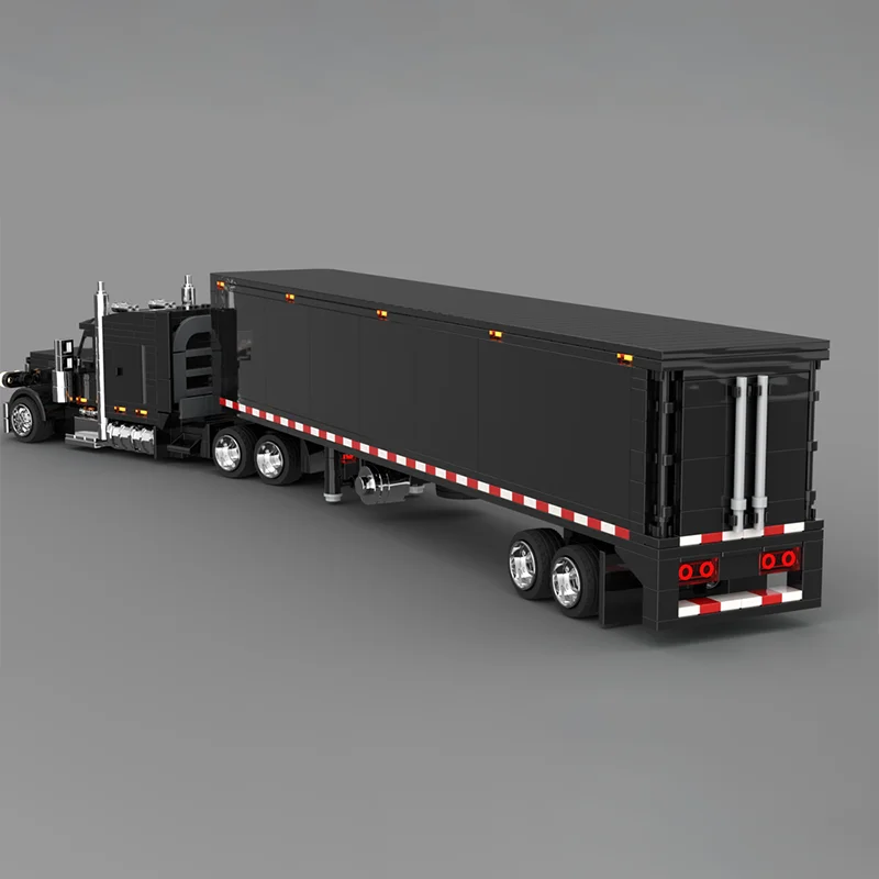 785 elementów MOC Model Ciężarówki Peterbilt City Cargo Klocki Konstrukcyjne Architektura DIY Kreatywne Zabawki Pomysł na Prezent Świąteczny Edukacja Dla Dzieci
