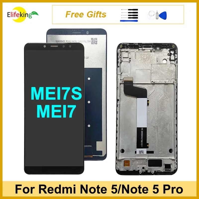 

ЖК-дисплей 5,99 дюйма для Xiaomi Redmi Note 5 Pro, сенсорный экран с дигитайзером в сборе для Xiaomi Redmi Note 5, запасная часть для MEI7S