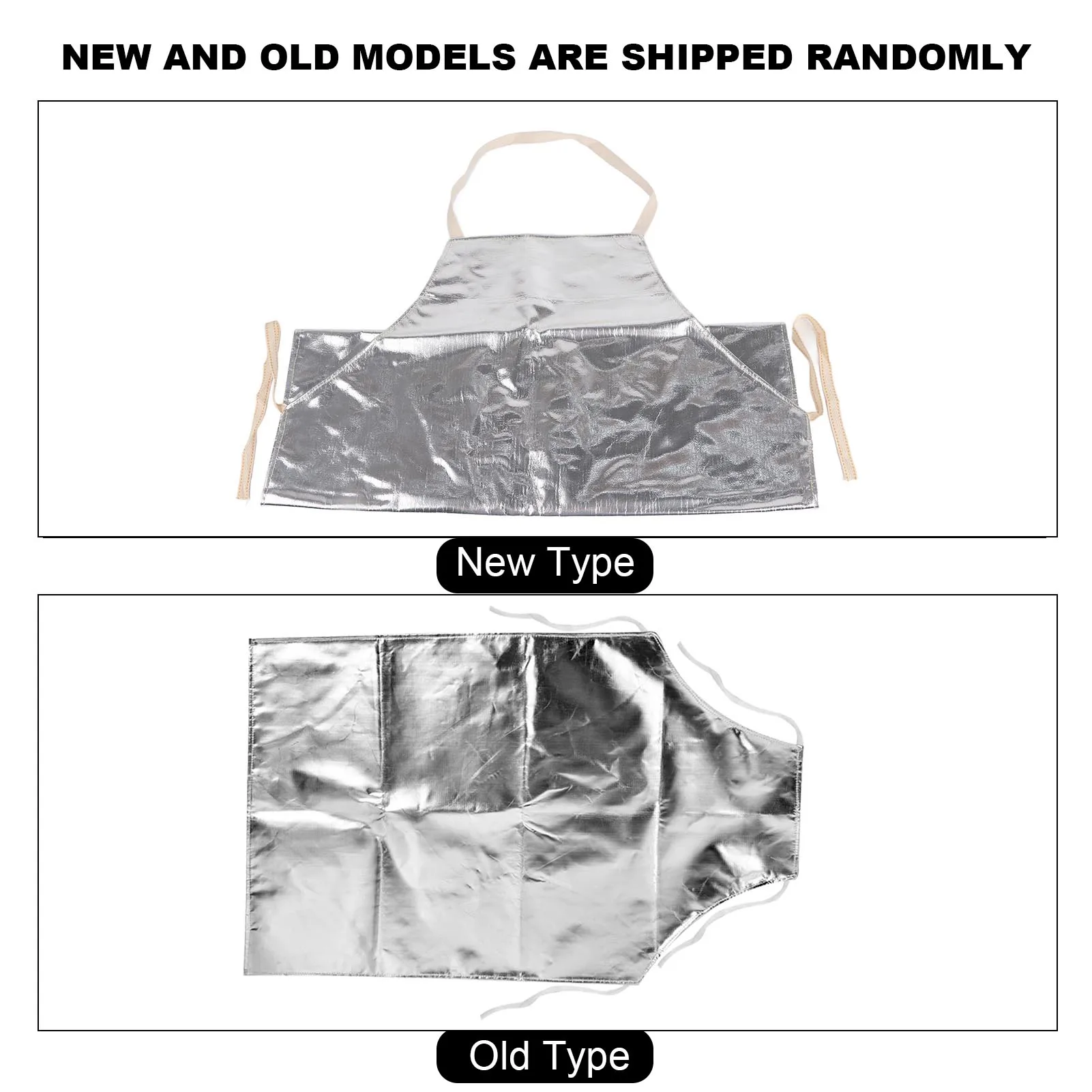 1000°C Heat Resistant Aluminum Foil Apron High Temperature Working Apron