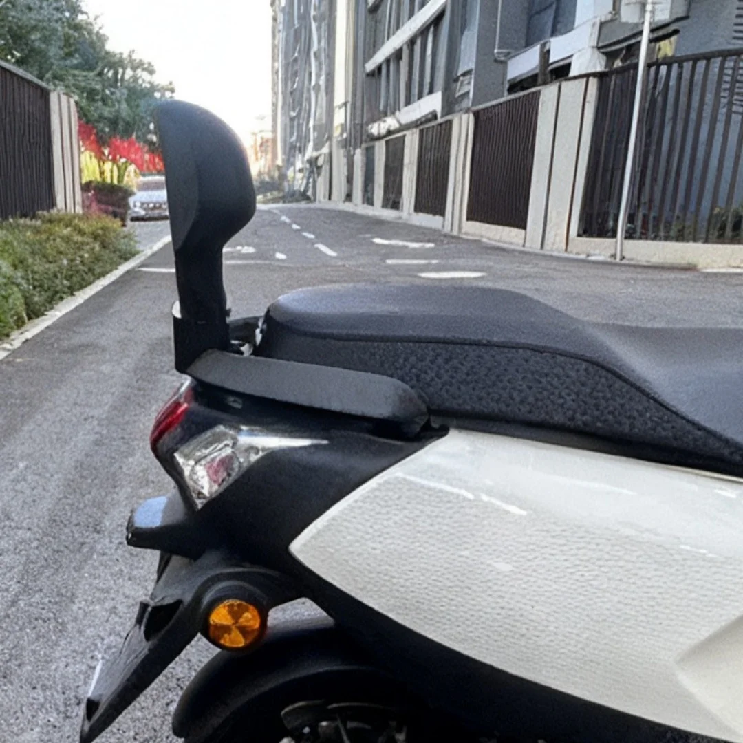 For Honda NWM125 Modified Aluminum Rear Passenger Backrest & Lumbar Support, Scooter Mod Accessories