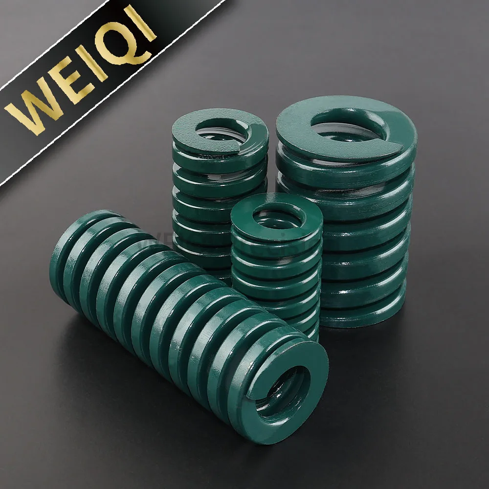 Green Medium Load Die Springs Spiral Stamping Compression Mould Spring Outer Diameter :6mm~70mm Length:20mm~300mm