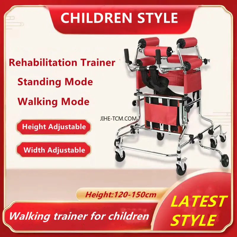 

Cerebral Palsy Child and Adult Walking Aid Hemiplegic Walker Lower Limb Training Walking & Standing Frame with Wheels Walker