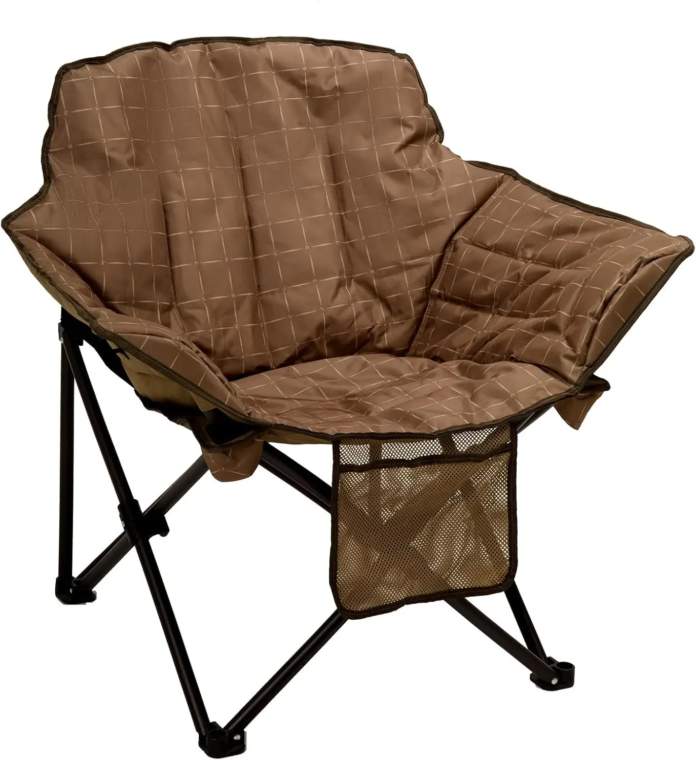 

Oversized Heavy Duty Folding Moon Chair 500 LBS Capacity Portable Camping Chair with Storage Bag for Adults Outdoor Beach Lawn