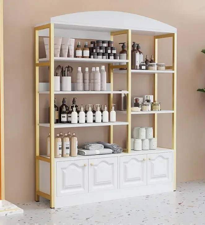 Cosmetics display cabinet Beauty salon skin care display rack