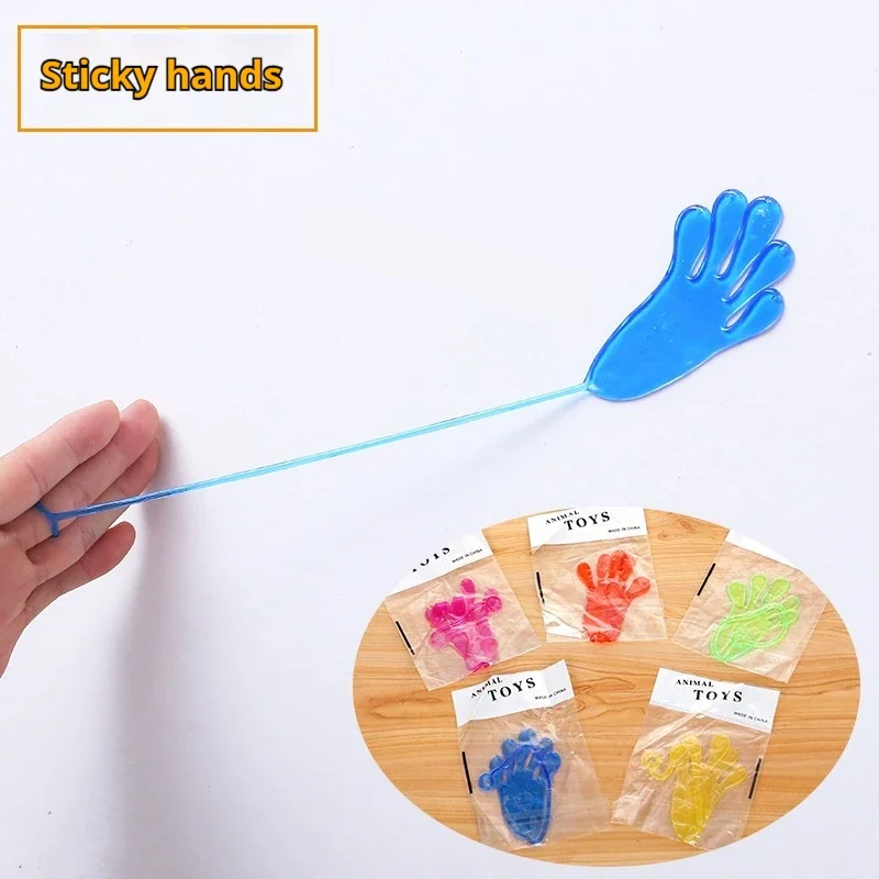 30pcs Children'S Elastic Stretching Sticky Hand Toy Wall Climbing Creative Prank Small Toy Stress Relief Funny Hand Toy For Kids
